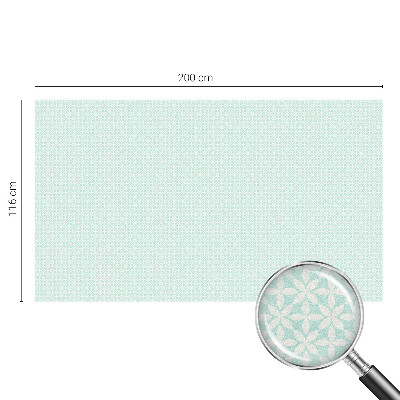 Pellicola per vetri effetto ghiaccio colorato Simmetria floreale