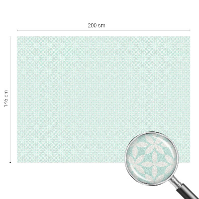 Pellicola per vetri effetto ghiaccio colorato Simmetria floreale