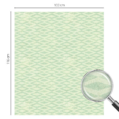 Pellicola per vetri effetto ghiaccio colorato Rombi verdi