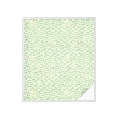 Pellicola per vetri effetto ghiaccio colorato Rombi verdi