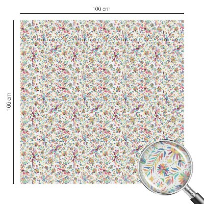 Pellicola per vetri privacy Esotismo colorato