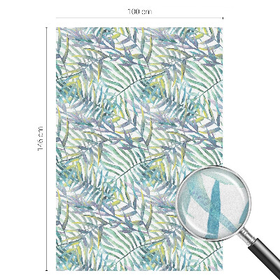 Pellicola adesiva effetto vetrata colorata Acquerello tropicale