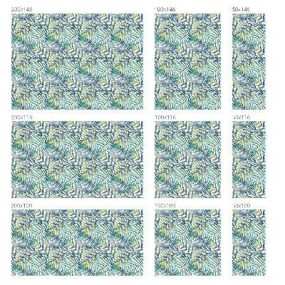 Pellicola adesiva effetto vetrata colorata Acquerello tropicale