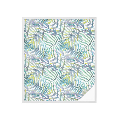 Pellicola adesiva effetto vetrata colorata Acquerello tropicale