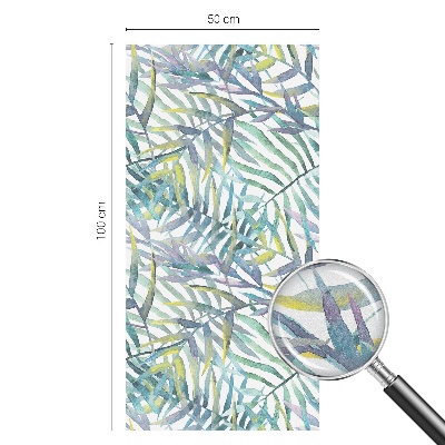 Pellicola adesiva effetto vetrata colorata Acquerello tropicale