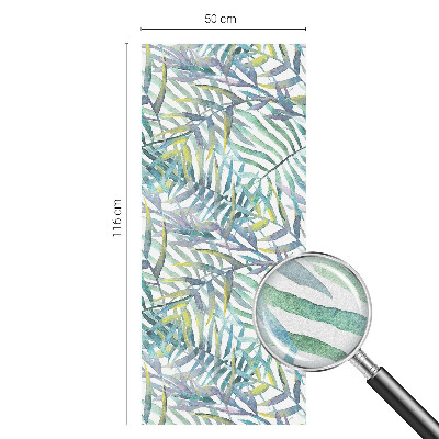 Pellicola adesiva effetto vetrata colorata Acquerello tropicale