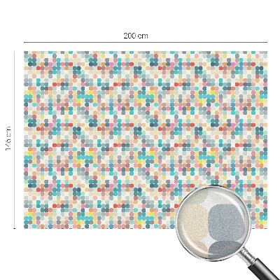 Pellicola adesiva effetto vetrata colorata Quadrati colorati