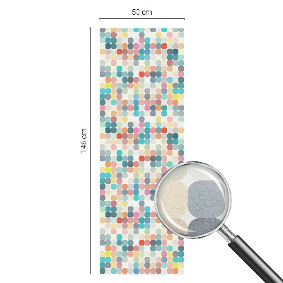 Pellicola adesiva effetto vetrata colorata Quadrati colorati