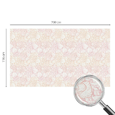 Pellicola adesiva effetto vetrata colorata Eleganza floreale