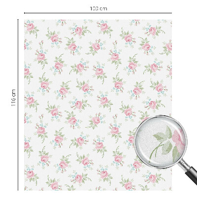 Pellicola decorativa per vetri Rose romantiche