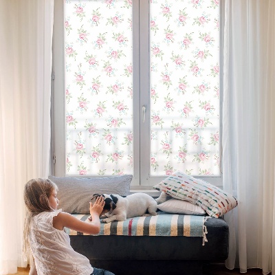 Pellicola decorativa per vetri Rose romantiche