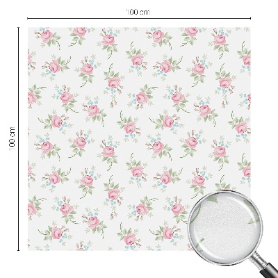 Pellicola decorativa per vetri Rose romantiche