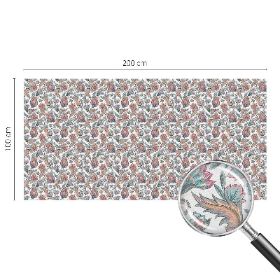 Pellicola per vetri effetto ghiaccio colorato Eleganza floreale