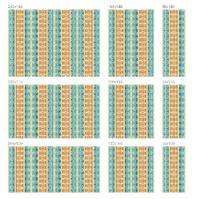 Pellicola adesiva effetto vetrata colorata Motivi geometrici