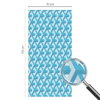 Pellicola per vetri effetto ghiaccio colorato Cubi geometrici