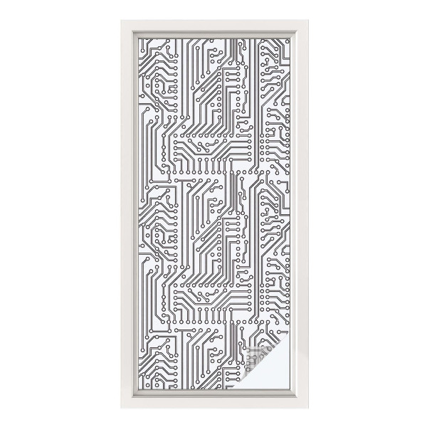 Pellicola adesiva effetto vetrata colorata Tema tecnico