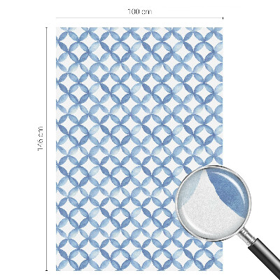 Pellicola per vetri effetto vetrata Fiori geometrici