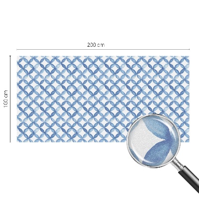 Pellicola per vetri effetto vetrata Fiori geometrici