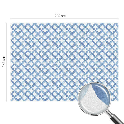 Pellicola per vetri effetto vetrata Fiori geometrici