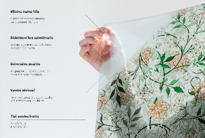 Pellicola per vetri effetto vetrata Fiori geometrici