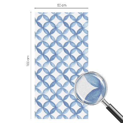 Pellicola per vetri effetto vetrata Fiori geometrici