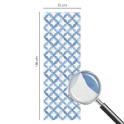 Pellicola per vetri effetto vetrata Fiori geometrici