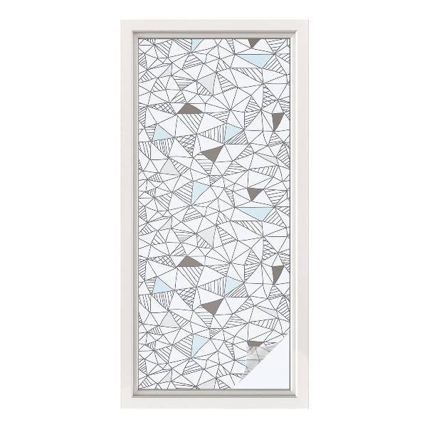 Pellicola per vetri effetto ghiaccio colorato Forme astratte