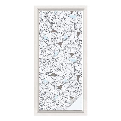 Pellicola per vetri effetto ghiaccio colorato Forme astratte