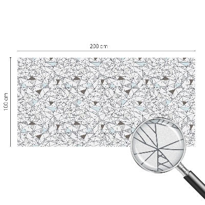 Pellicola per vetri effetto ghiaccio colorato Forme astratte