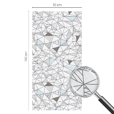 Pellicola per vetri effetto ghiaccio colorato Forme astratte