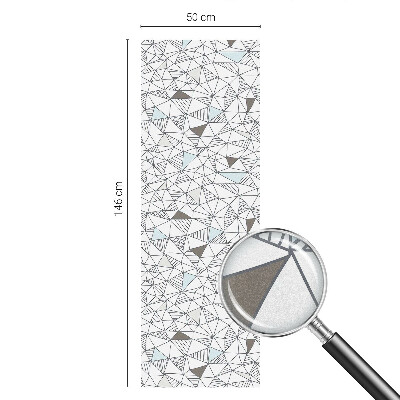 Pellicola per vetri effetto ghiaccio colorato Forme astratte