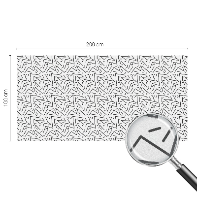 Pellicola decorativa per vetri Zigzag astratti