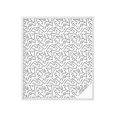 Pellicola decorativa per vetri Zigzag astratti