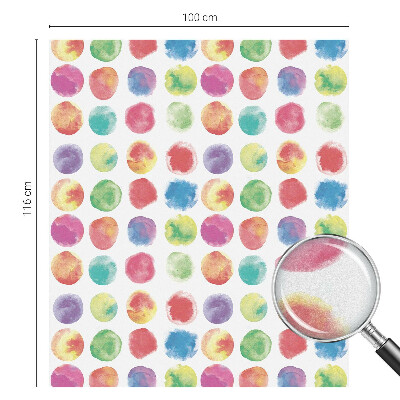 Pellicola per vetri effetto vetrata Cerchi colorati