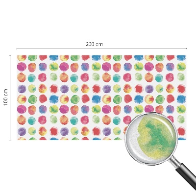 Pellicola per vetri effetto vetrata Cerchi colorati