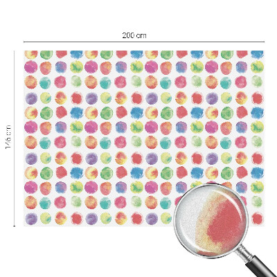 Pellicola per vetri effetto vetrata Cerchi colorati