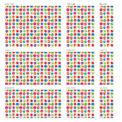 Pellicola per vetri effetto vetrata Cerchi colorati