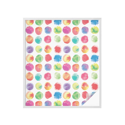 Pellicola per vetri effetto vetrata Cerchi colorati