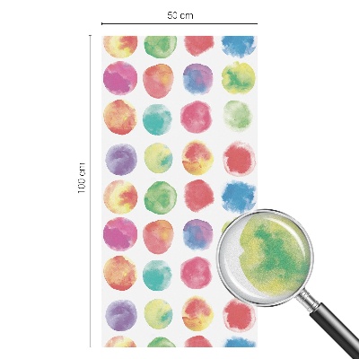 Pellicola per vetri effetto vetrata Cerchi colorati