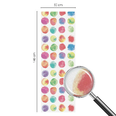 Pellicola per vetri effetto vetrata Cerchi colorati