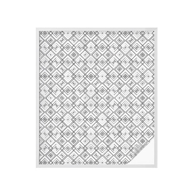 Pellicola per vetri effetto ghiaccio colorato Armonia rombica