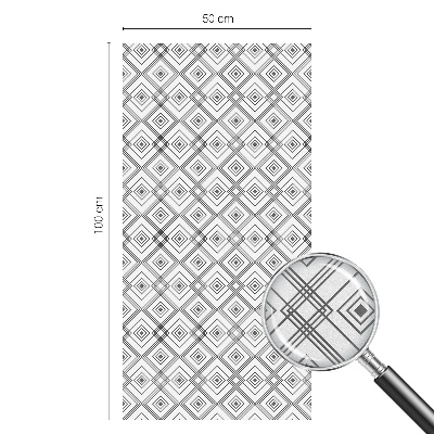 Pellicola per vetri effetto ghiaccio colorato Armonia rombica