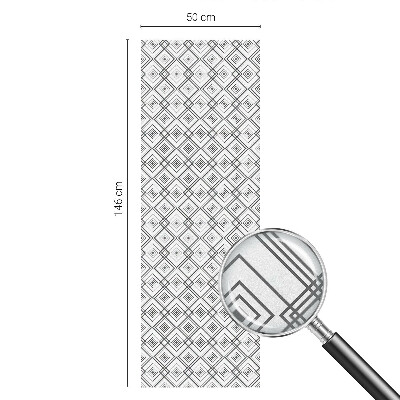 Pellicola per vetri effetto ghiaccio colorato Armonia rombica