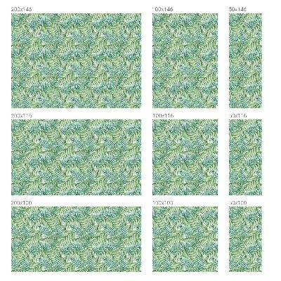 Pellicola decorativa per vetri felce verde