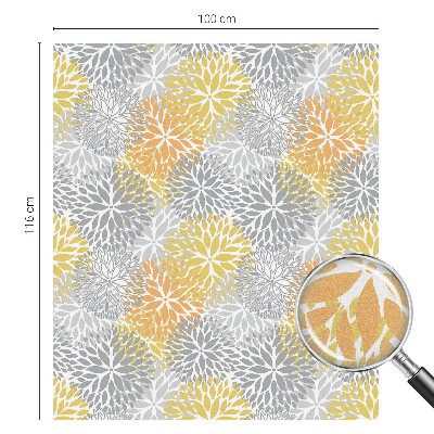 Pellicola per vetri effetto vetrata Fiori colorati