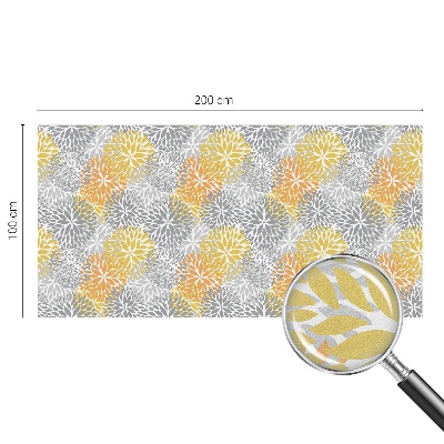 Pellicola per vetri effetto vetrata Fiori colorati