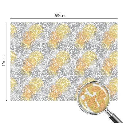 Pellicola per vetri effetto vetrata Fiori colorati