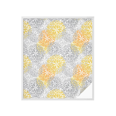 Pellicola per vetri effetto vetrata Fiori colorati