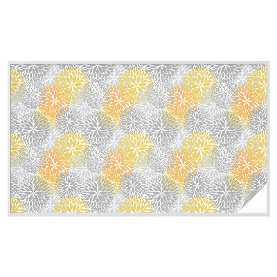 Pellicola per vetri effetto vetrata Fiori colorati