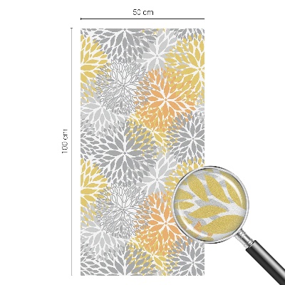 Pellicola per vetri effetto vetrata Fiori colorati